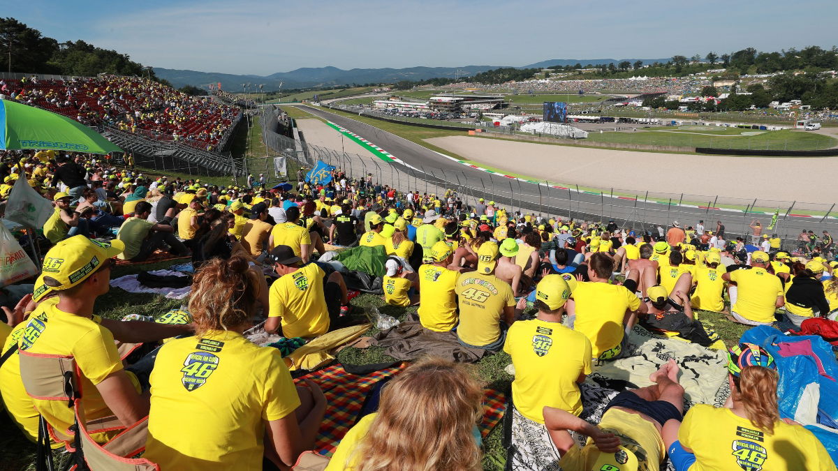 Valentino Rossi fans at Mugello